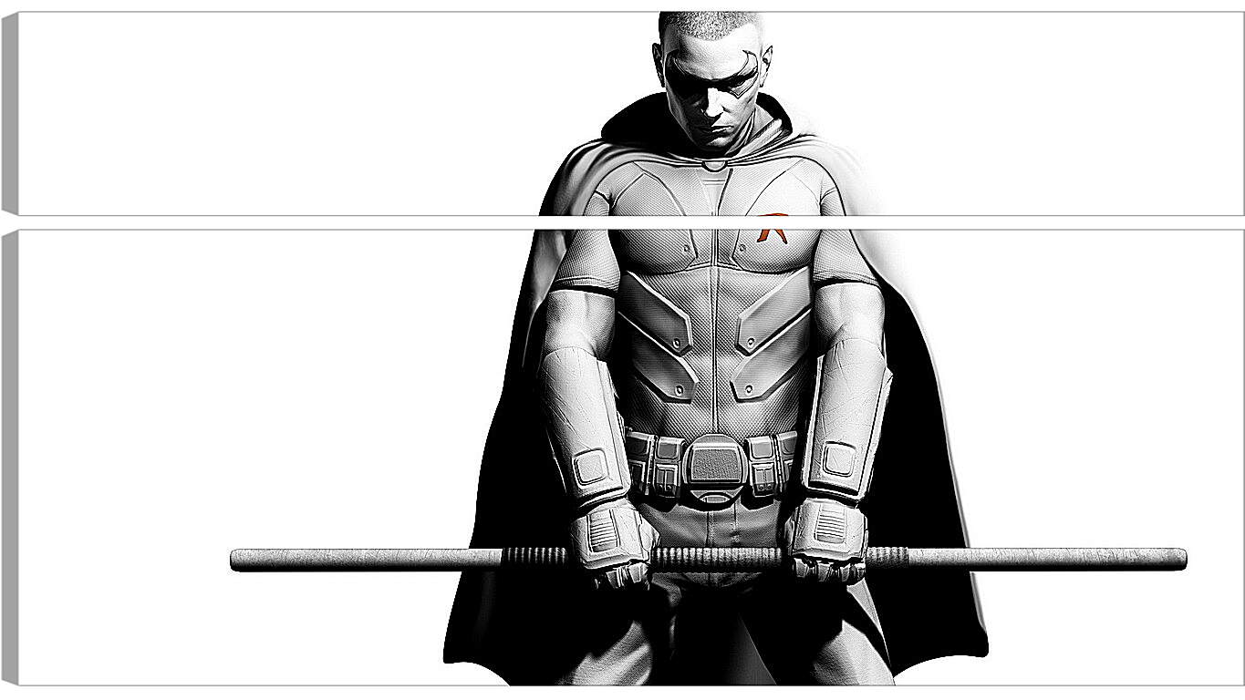Модульная картина - batman arkham city, robin, character