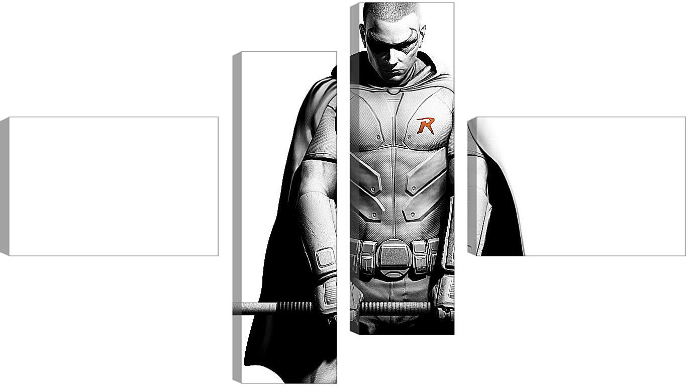 Модульная картина - batman arkham city, robin, character