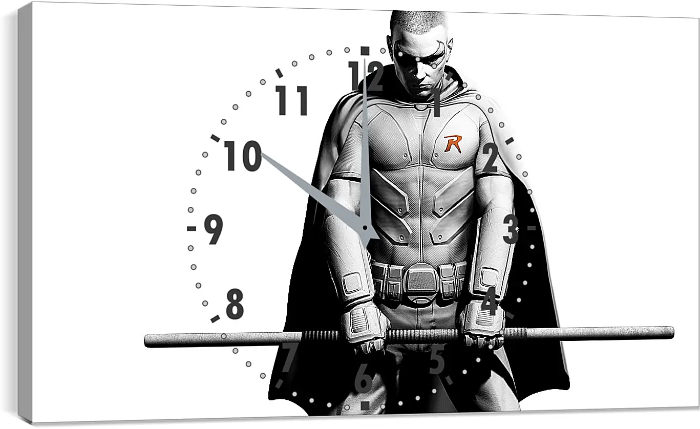 Часы картина - batman arkham city, robin, character