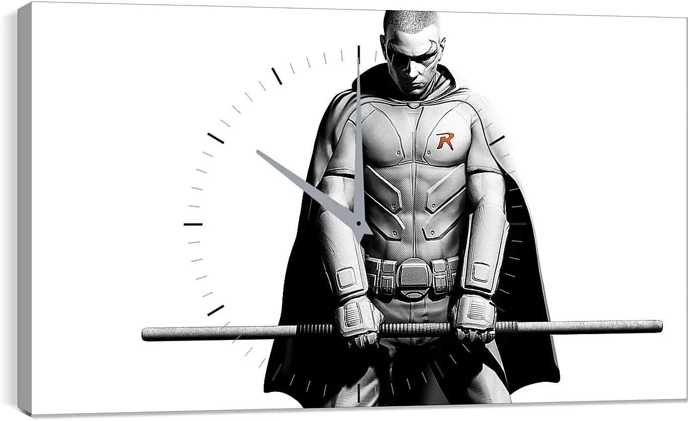 Часы картина - batman arkham city, robin, character