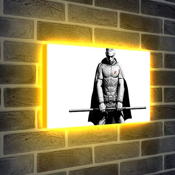 Лайтбокс световая панель - batman arkham city, robin, character