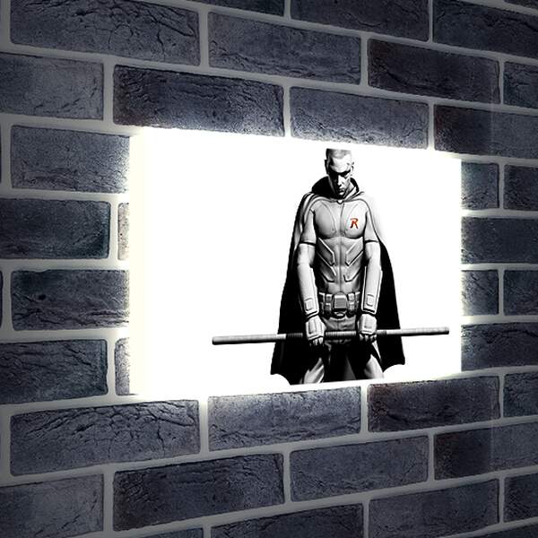 Лайтбокс световая панель - batman arkham city, robin, character