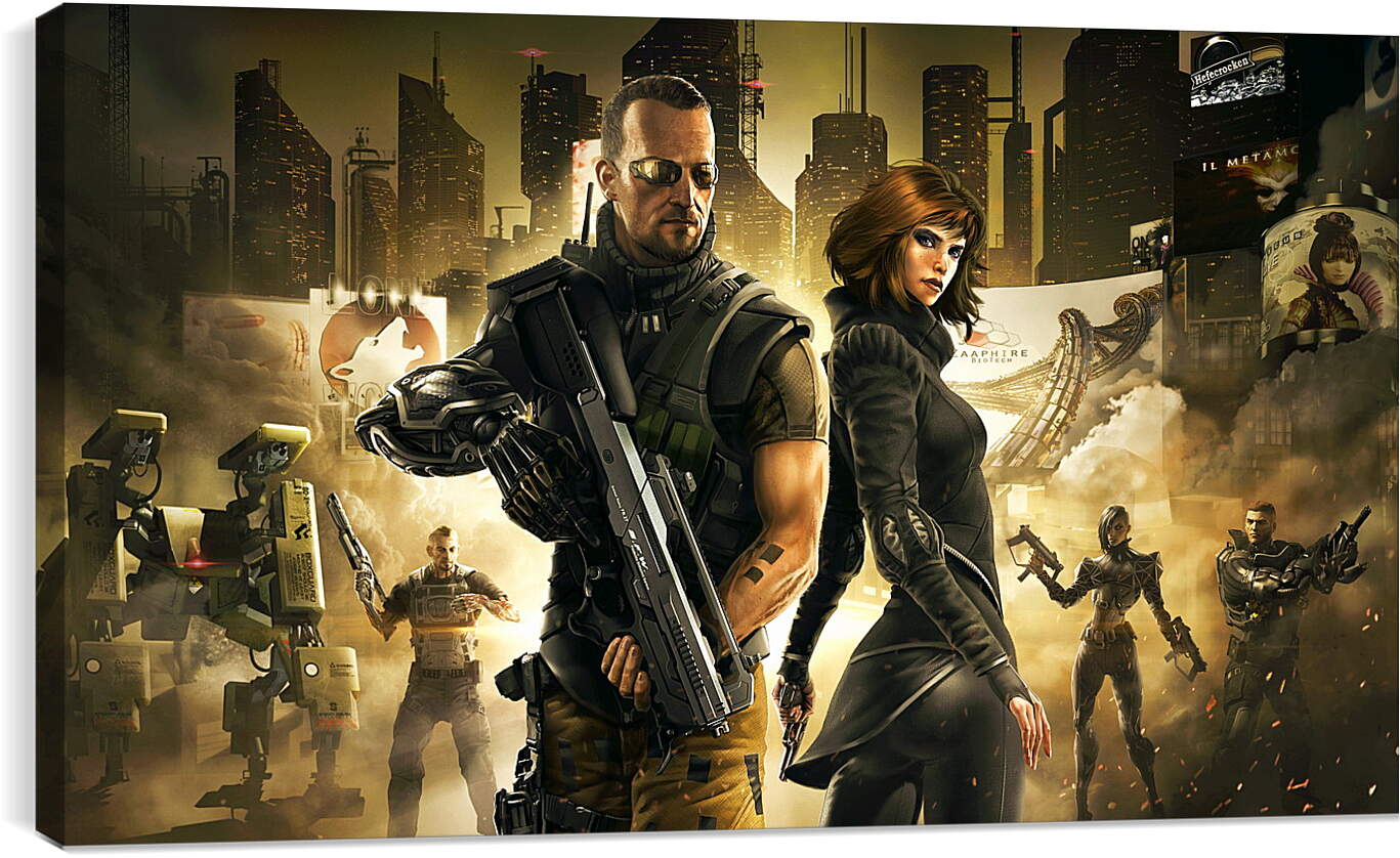 Постер и плакат - deus ex the fall, deus ex, cyberpunk action role-playing-stealth

