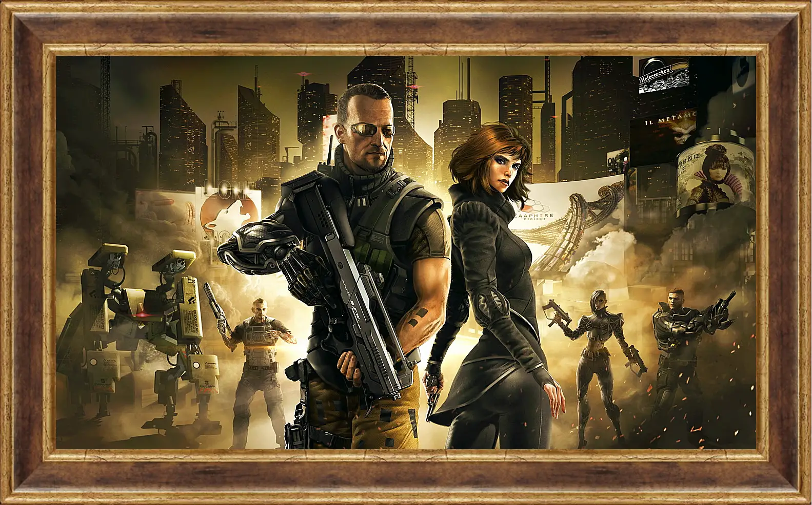 Картина в раме - deus ex the fall, deus ex, cyberpunk action role-playing-stealth
