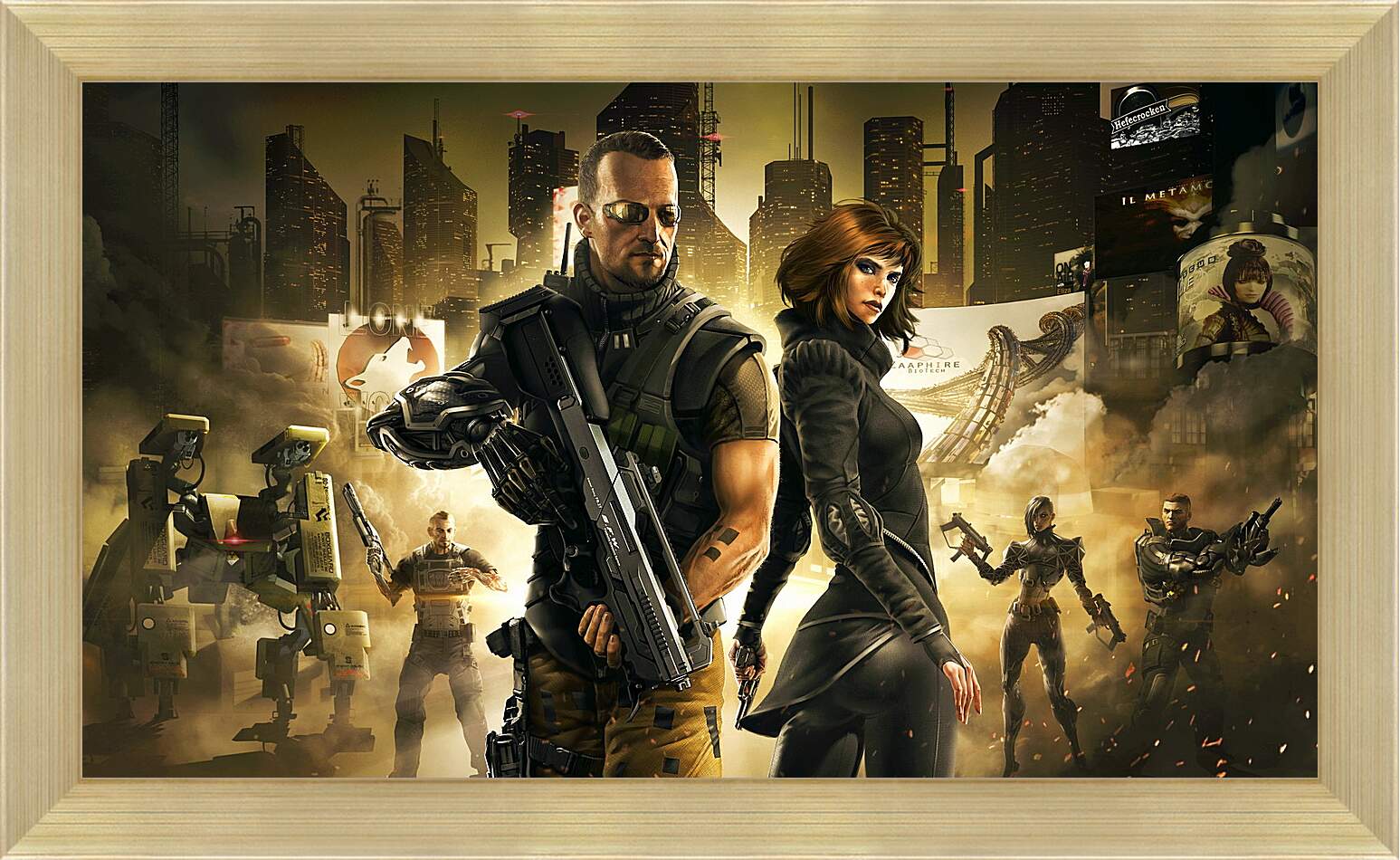 Картина в раме - deus ex the fall, deus ex, cyberpunk action role-playing-stealth
