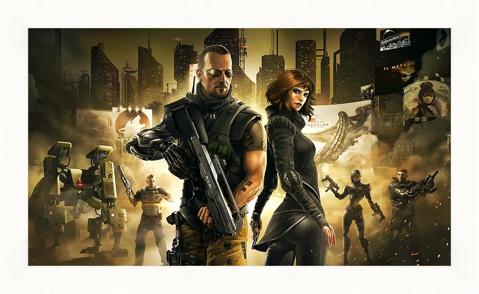 Картина в раме - deus ex the fall, deus ex, cyberpunk action role-playing-stealth
