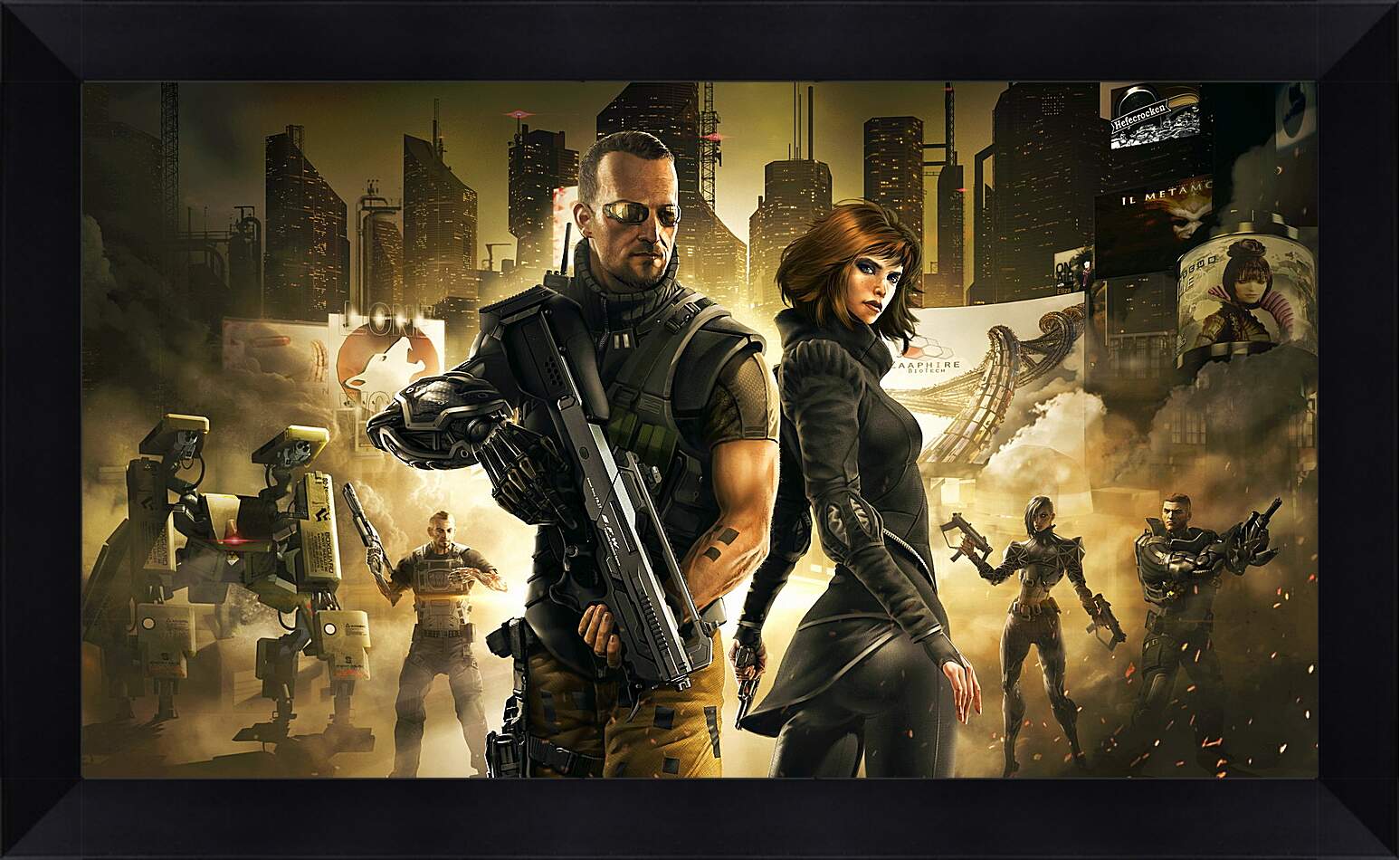 Картина в раме - deus ex the fall, deus ex, cyberpunk action role-playing-stealth
