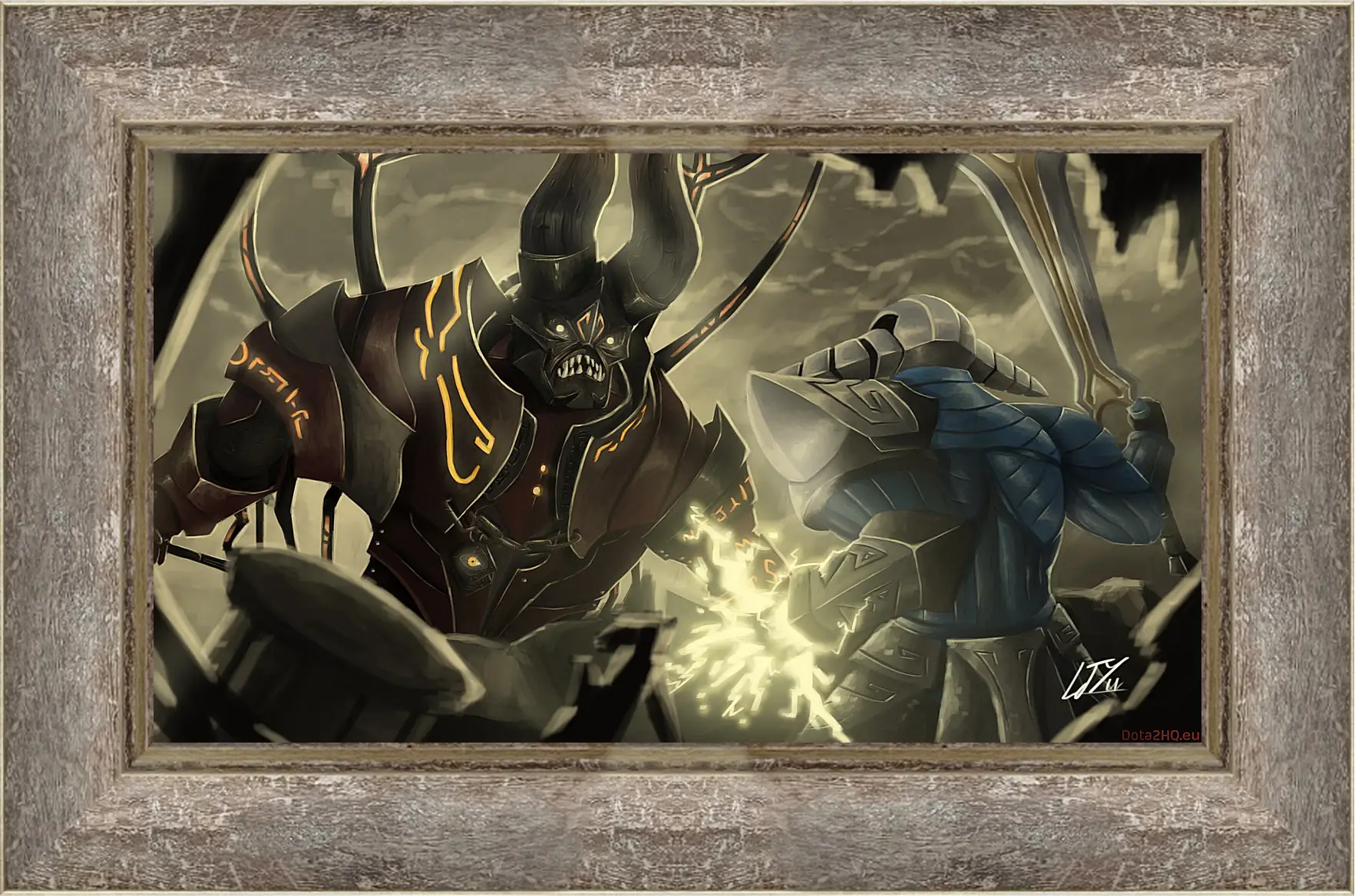 Картина в раме - doom, sven, dota 2