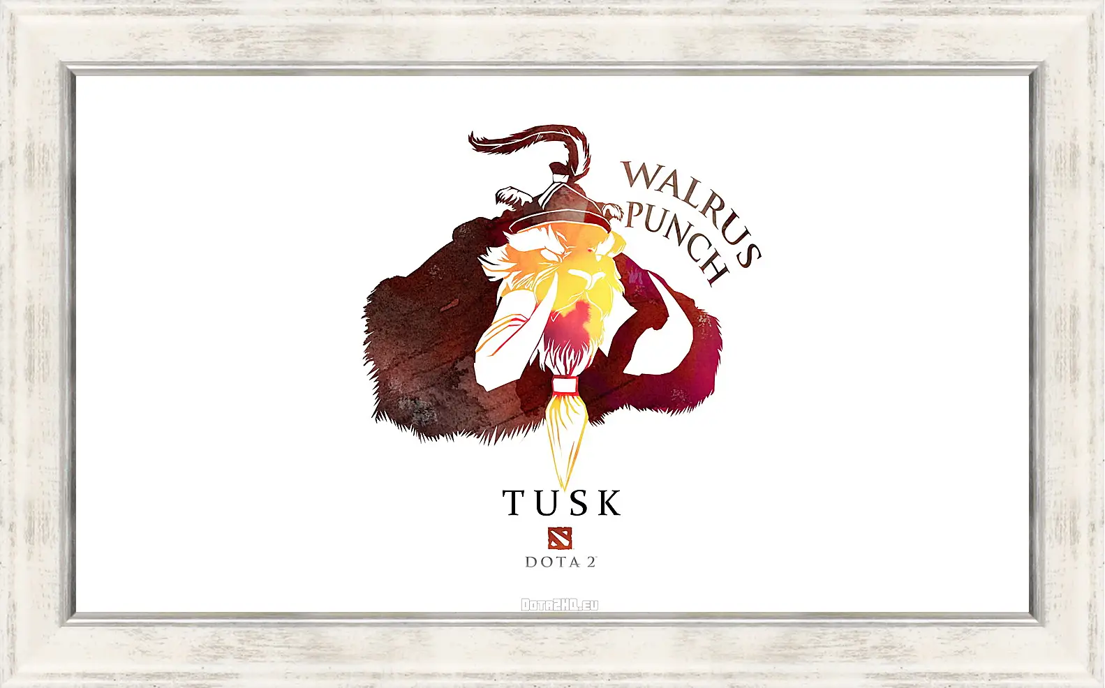 Картина в раме - tusk, dota 2, art