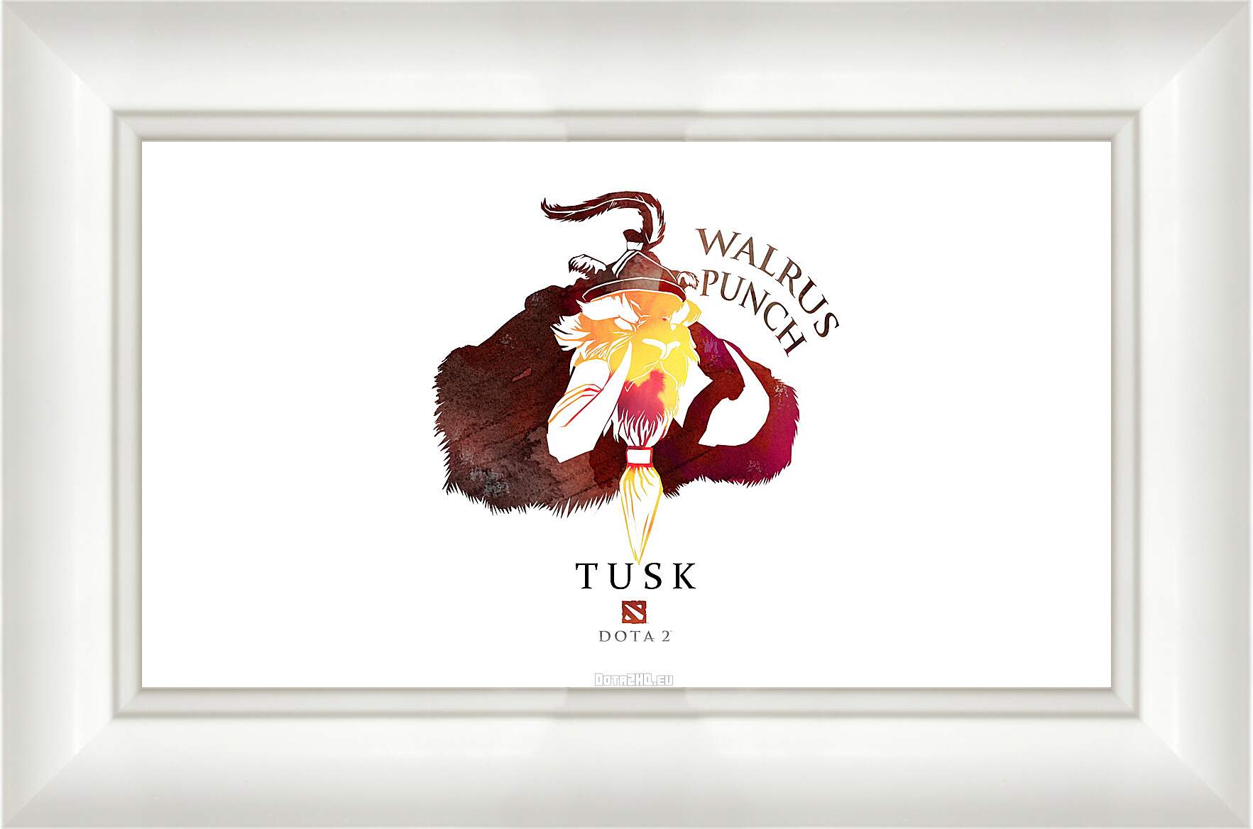 Картина в раме - tusk, dota 2, art