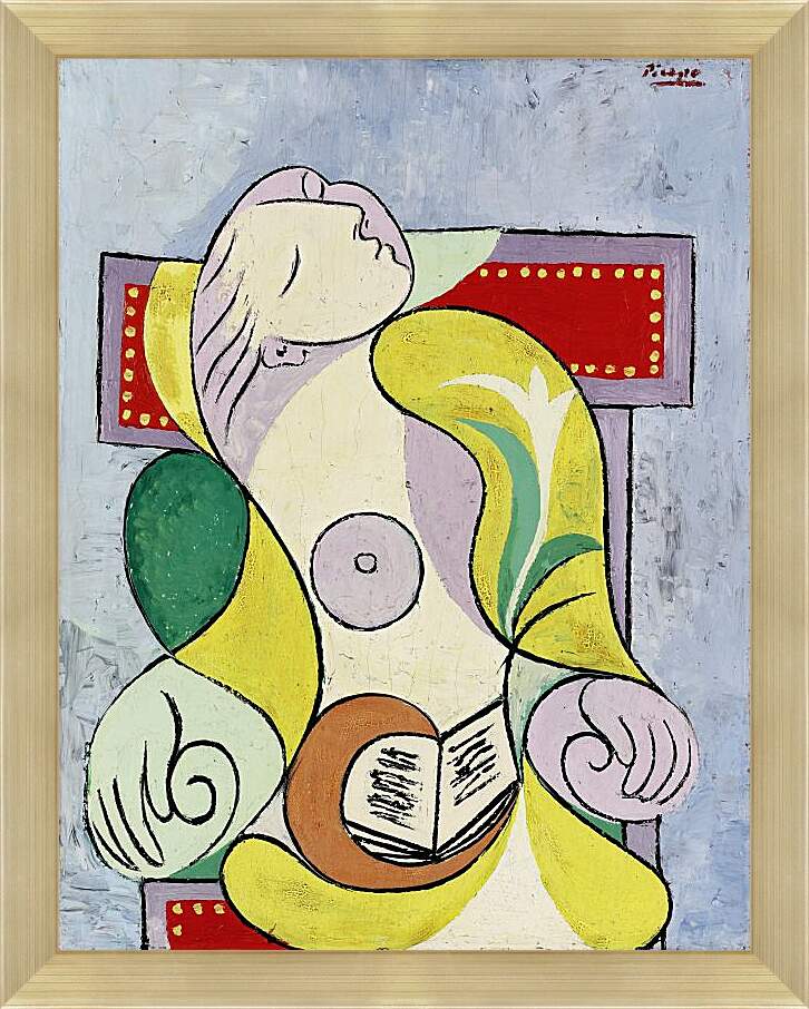 Картина в раме - Чтение. Пабло Пикассо
