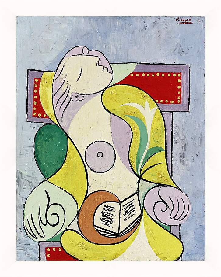 Картина в раме - Чтение. Пабло Пикассо
