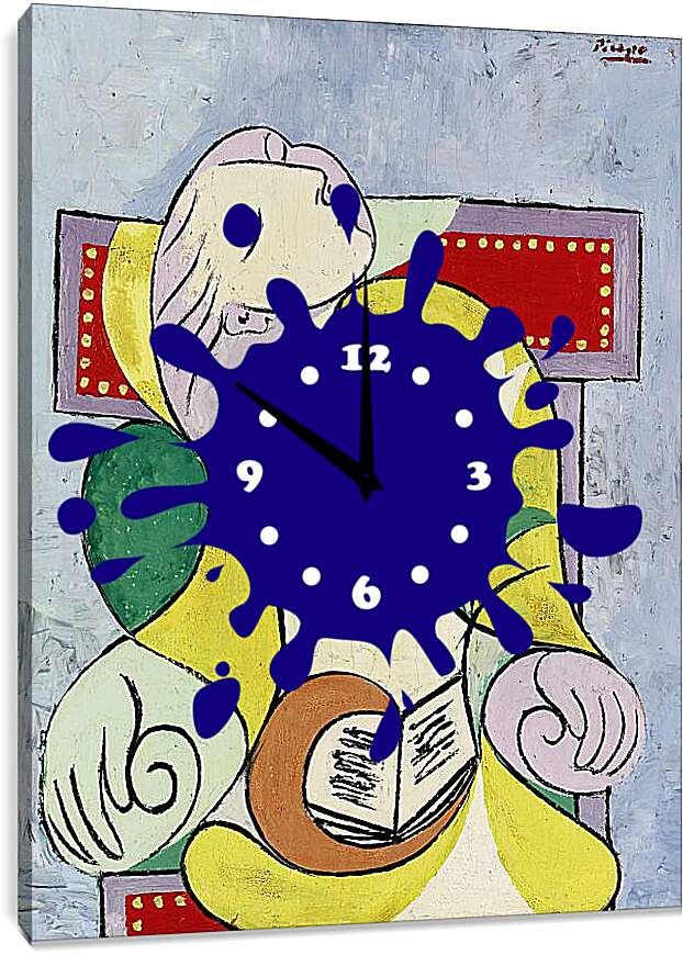 Часы картина - Чтение. Пабло Пикассо
