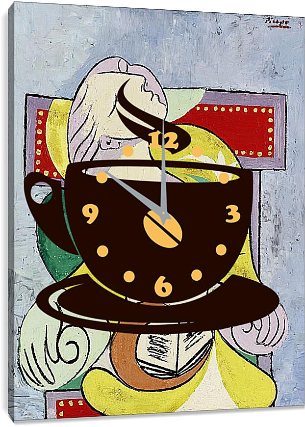 Часы картина - Чтение. Пабло Пикассо
