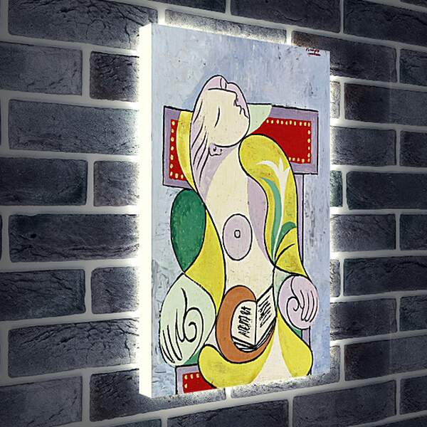Лайтбокс световая панель - Чтение. Пабло Пикассо
