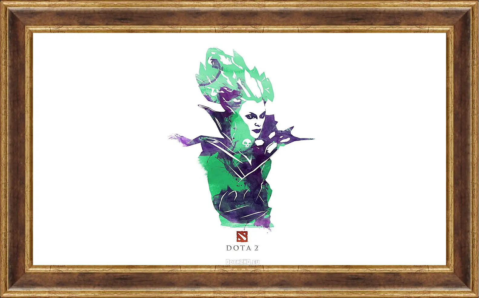 Картина в раме - death prophet, dota 2, art