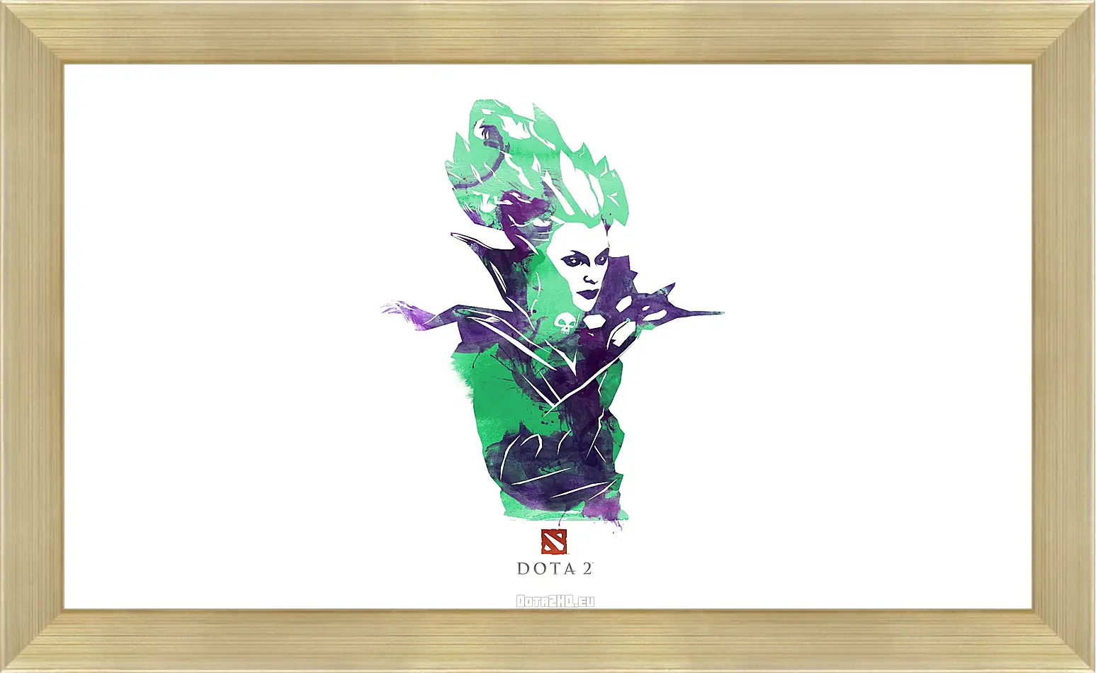 Картина в раме - death prophet, dota 2, art