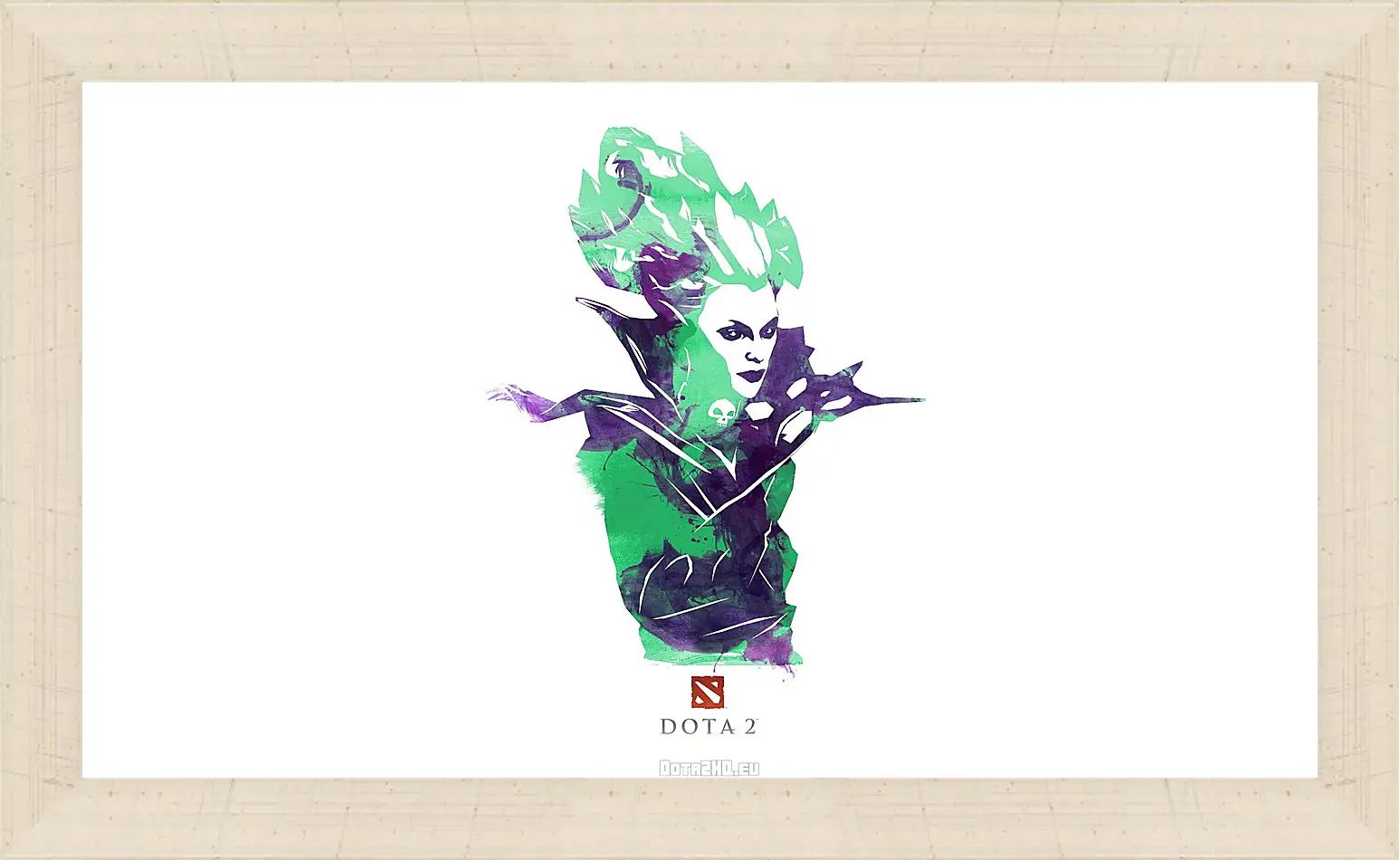 Картина в раме - death prophet, dota 2, art