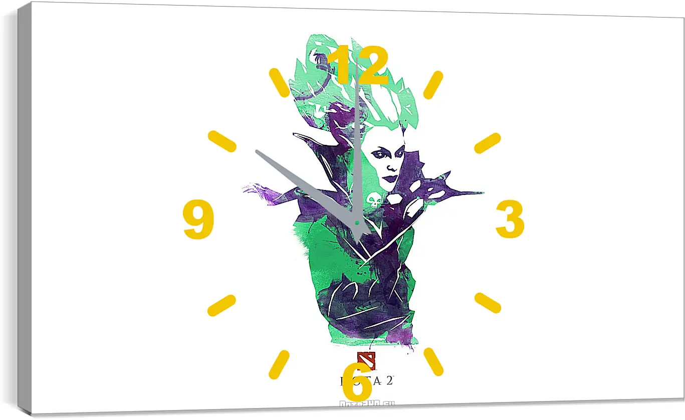 Часы картина - death prophet, dota 2, art