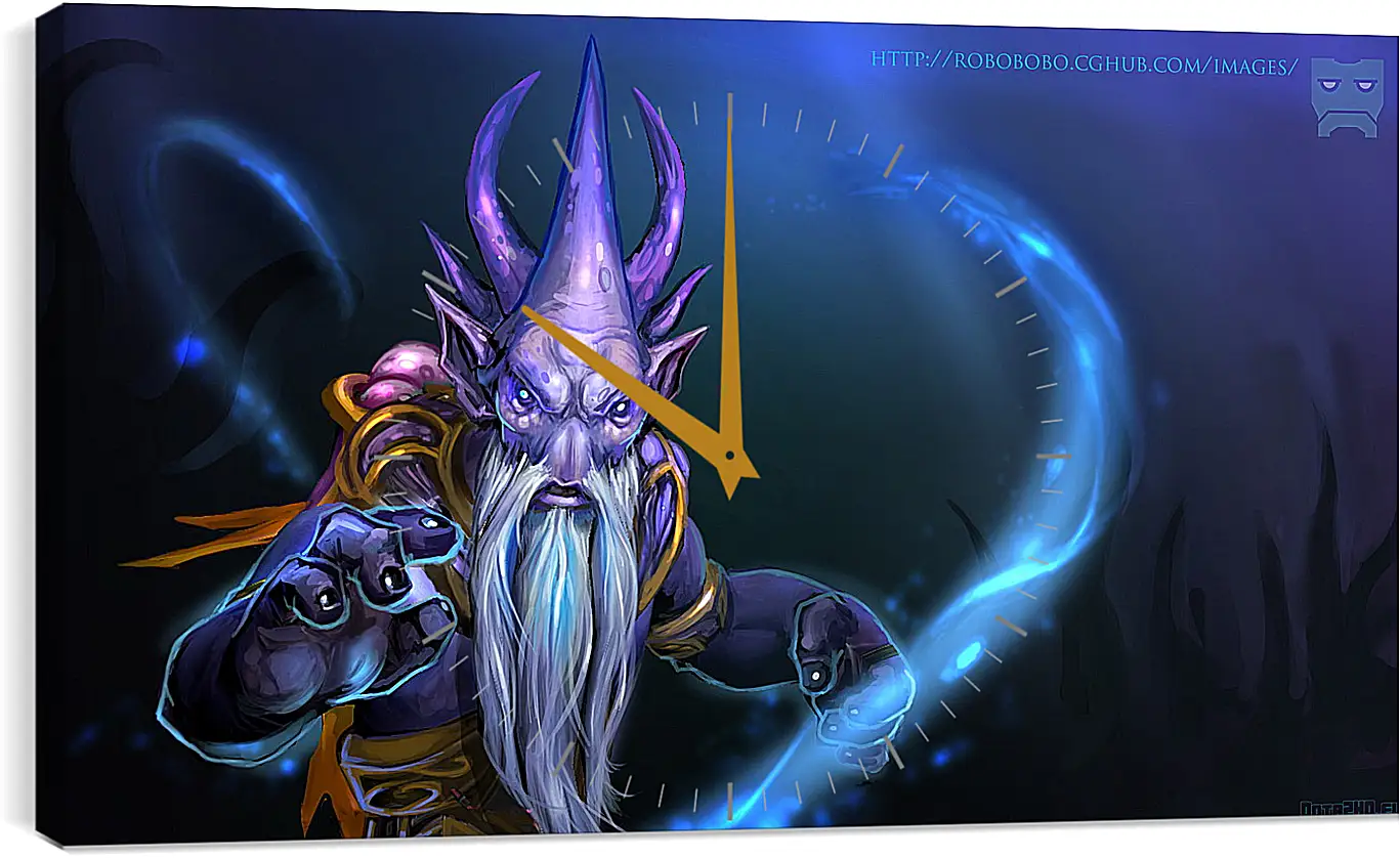 Часы картина - dark seer, dota 2, art
