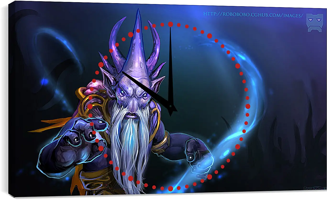 Часы картина - dark seer, dota 2, art
