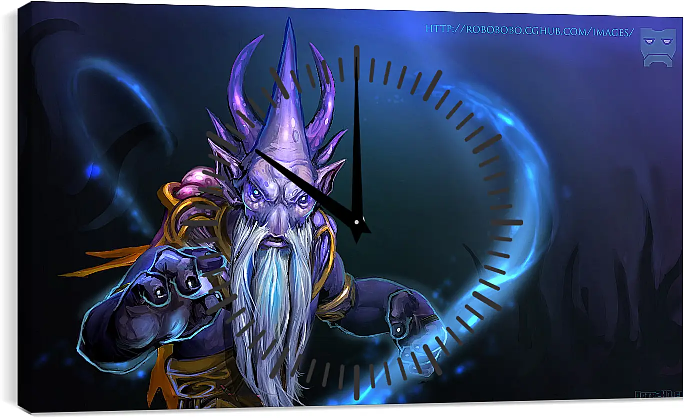 Часы картина - dark seer, dota 2, art
