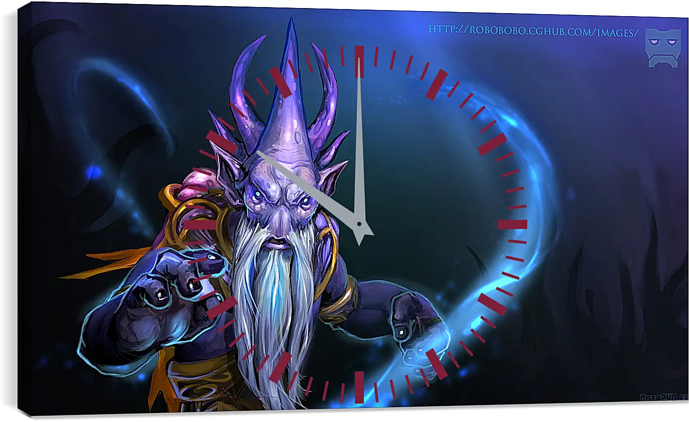 Часы картина - dark seer, dota 2, art
