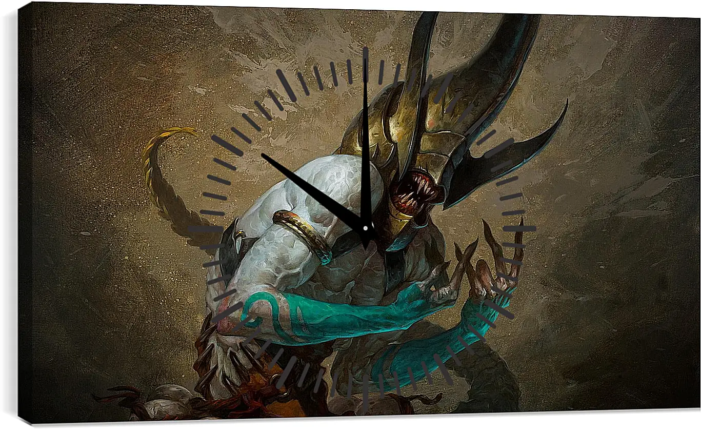 Часы картина - diablo, diablo 3, monster
