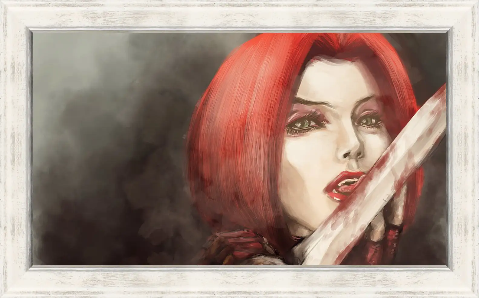 Картина в раме - bloodrayne, girl, blood
