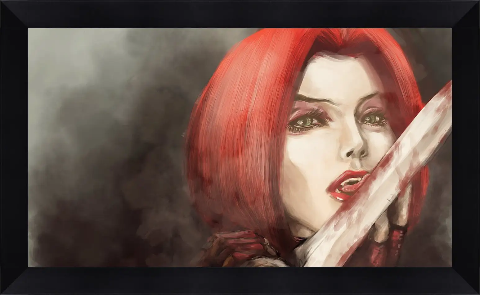 Картина в раме - bloodrayne, girl, blood
