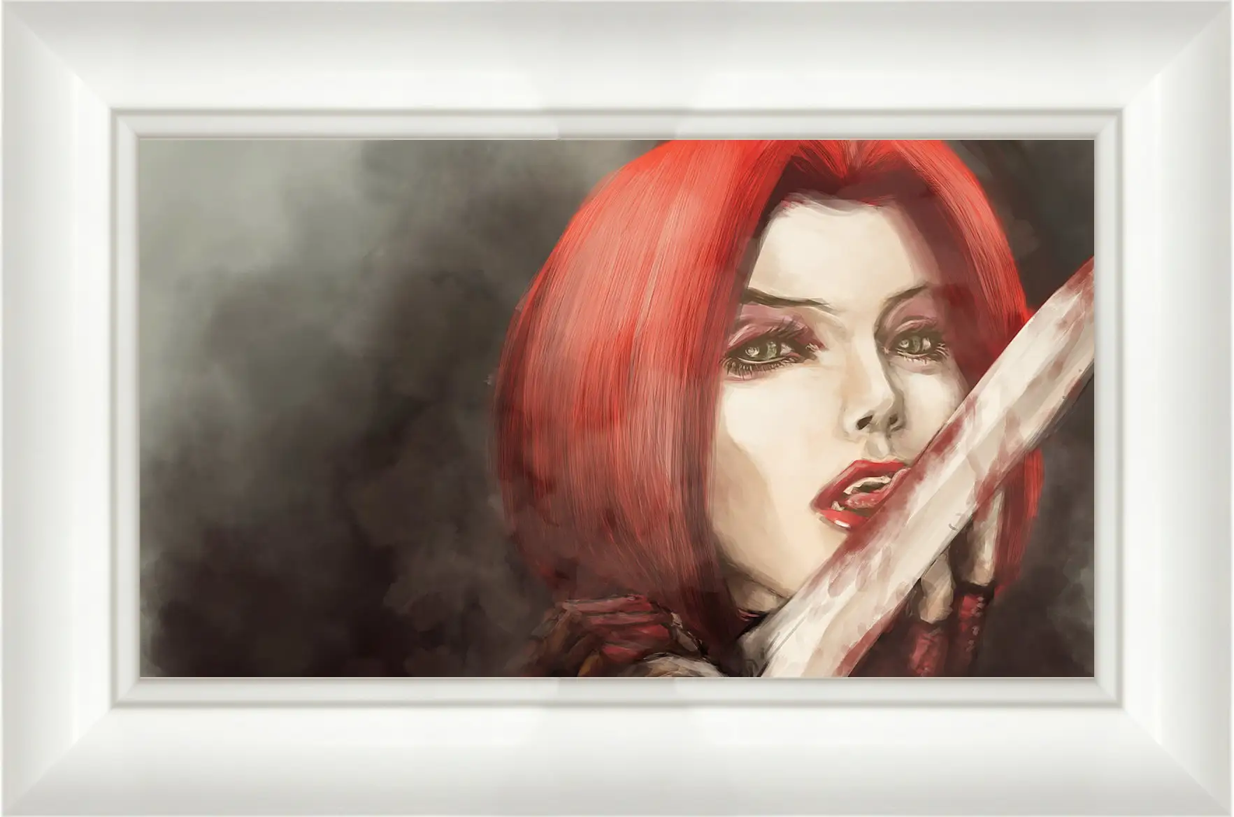 Картина в раме - bloodrayne, girl, blood
