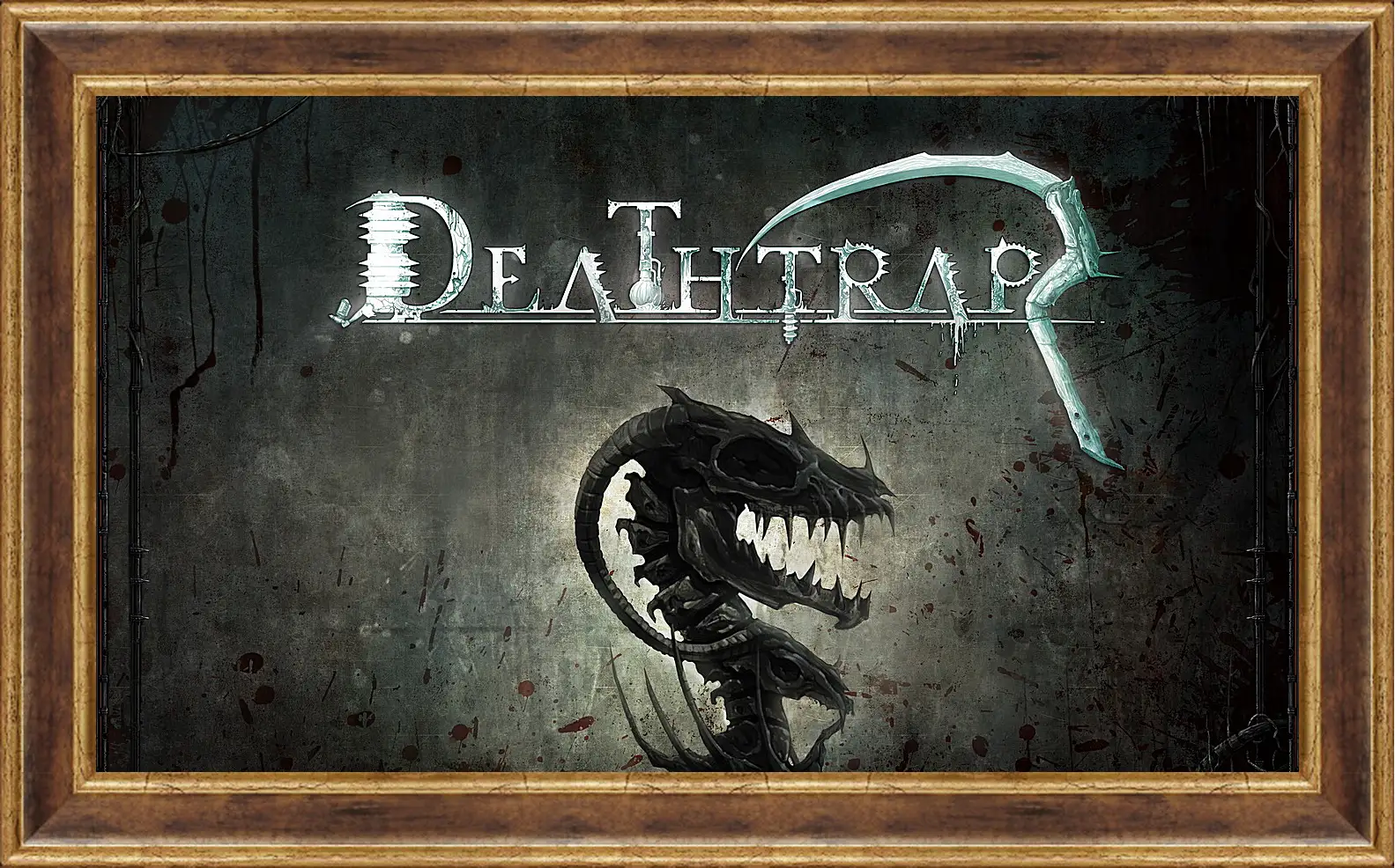 Картина в раме - deathtrap, td, skeleton
