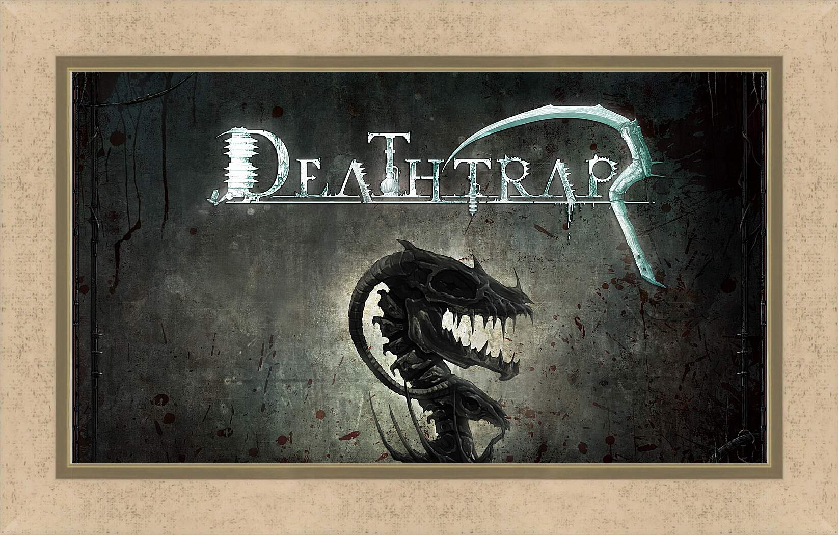 Картина в раме - deathtrap, td, skeleton
