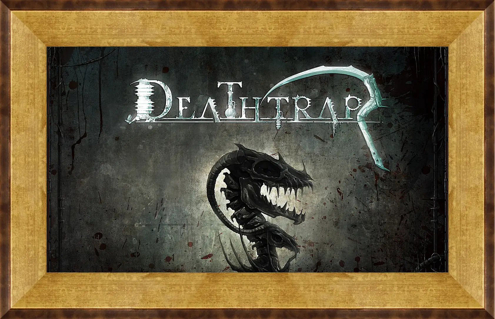 Картина в раме - deathtrap, td, skeleton
