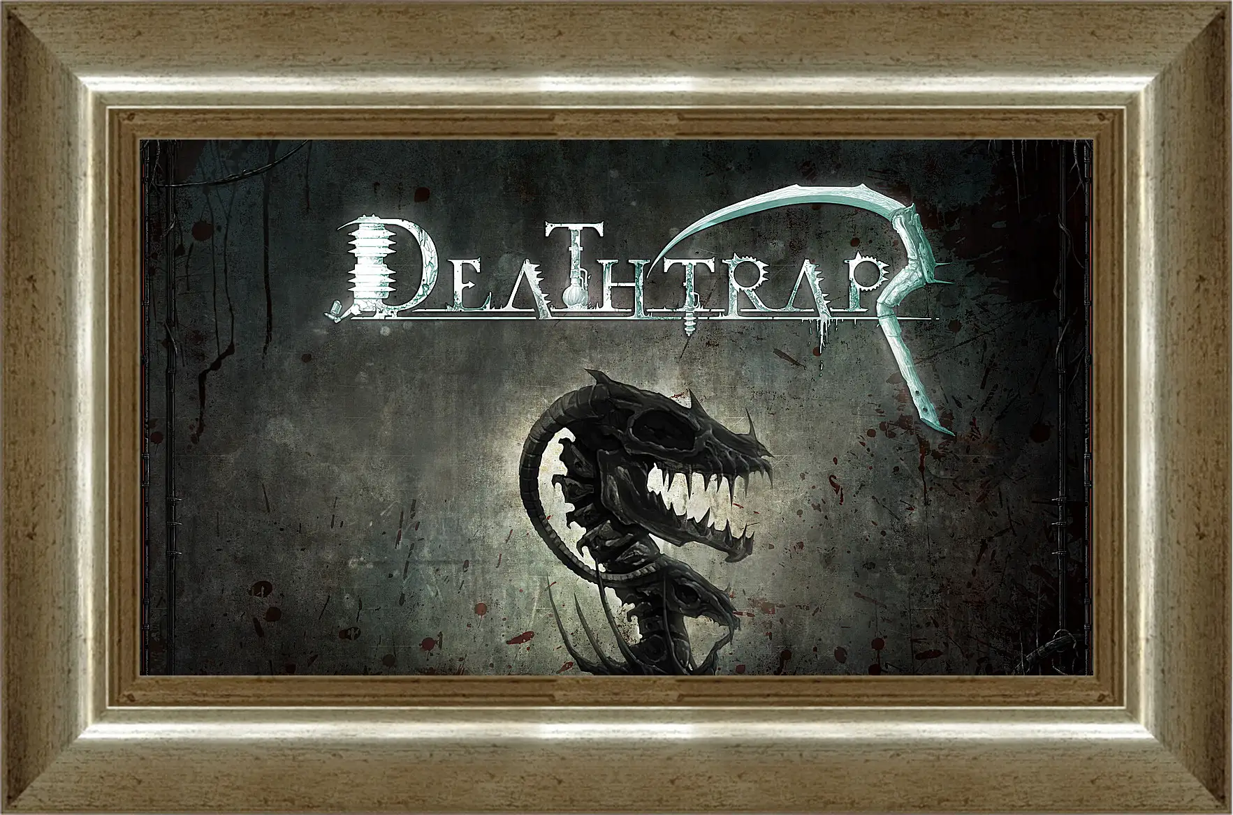 Картина в раме - deathtrap, td, skeleton
