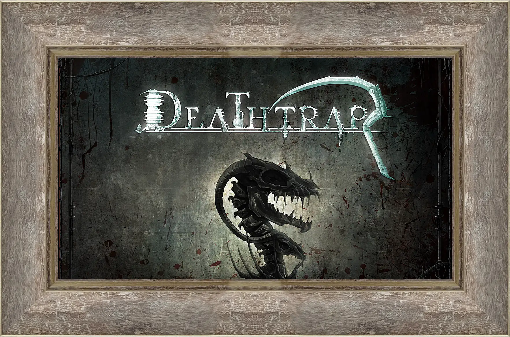 Картина в раме - deathtrap, td, skeleton
