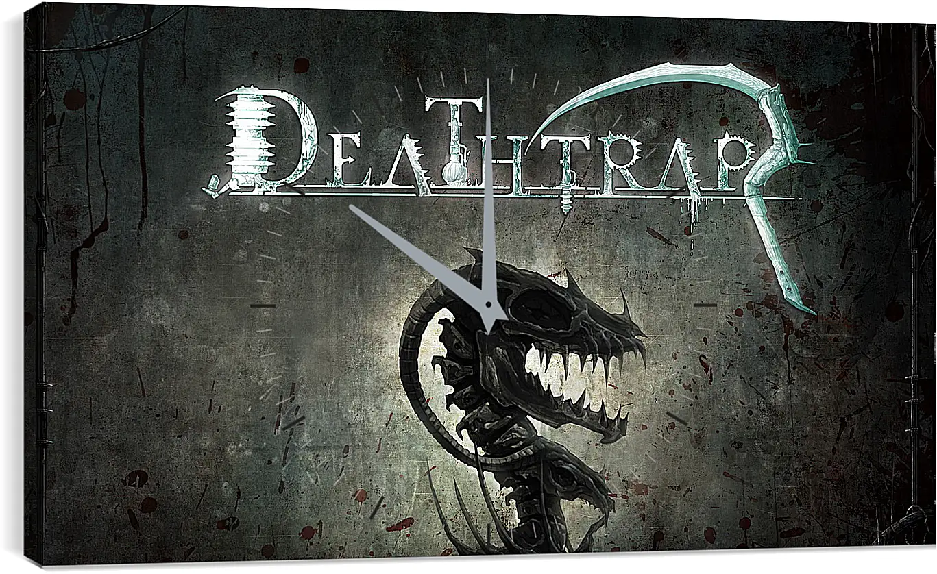 Часы картина - deathtrap, td, skeleton
