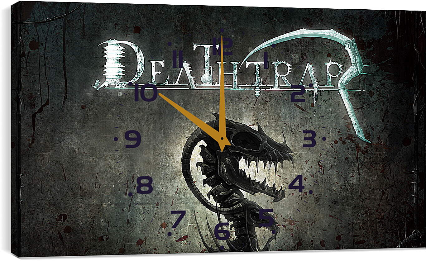 Часы картина - deathtrap, td, skeleton
