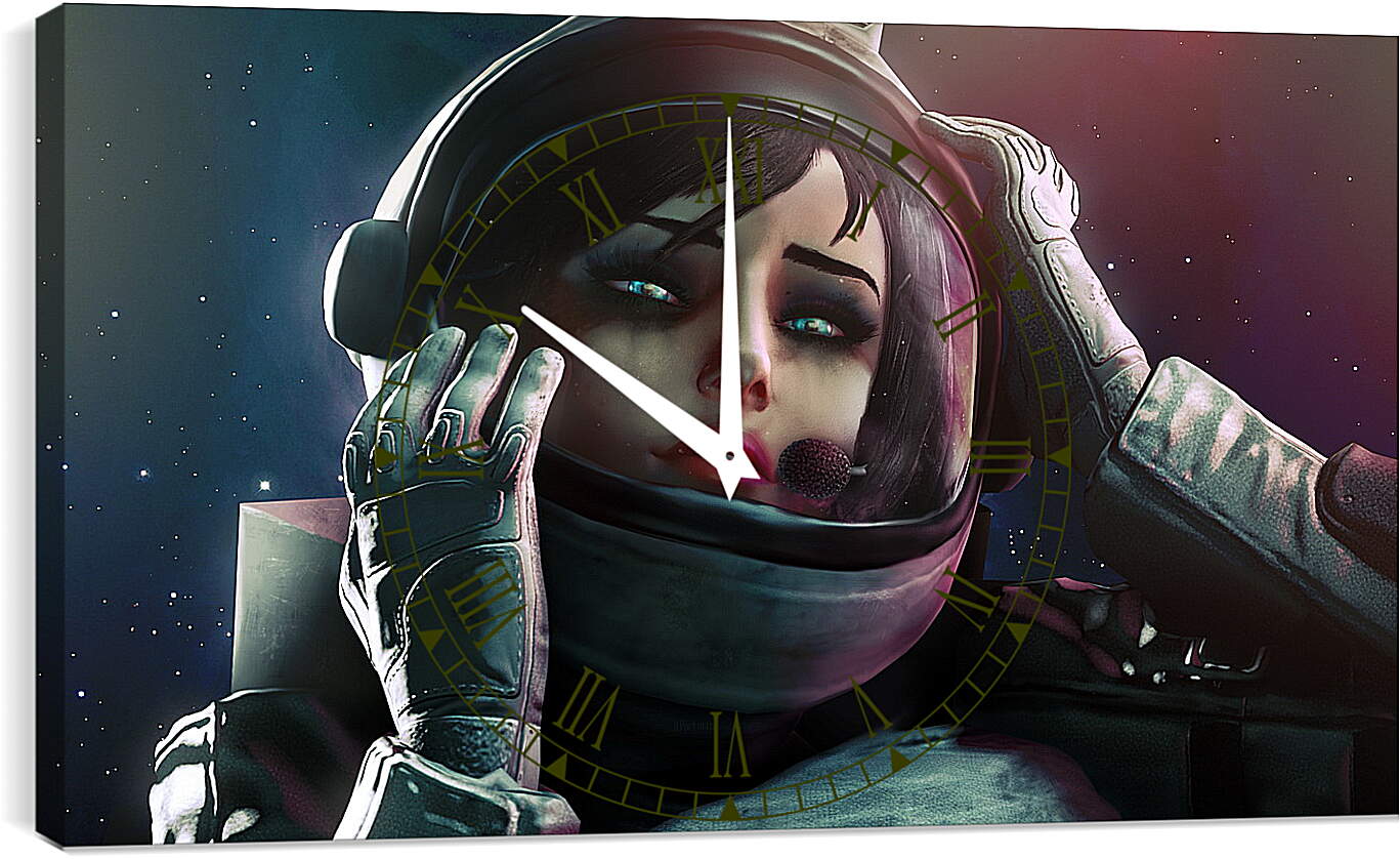 Часы картина - bioshock infinite, elizabeth, art
