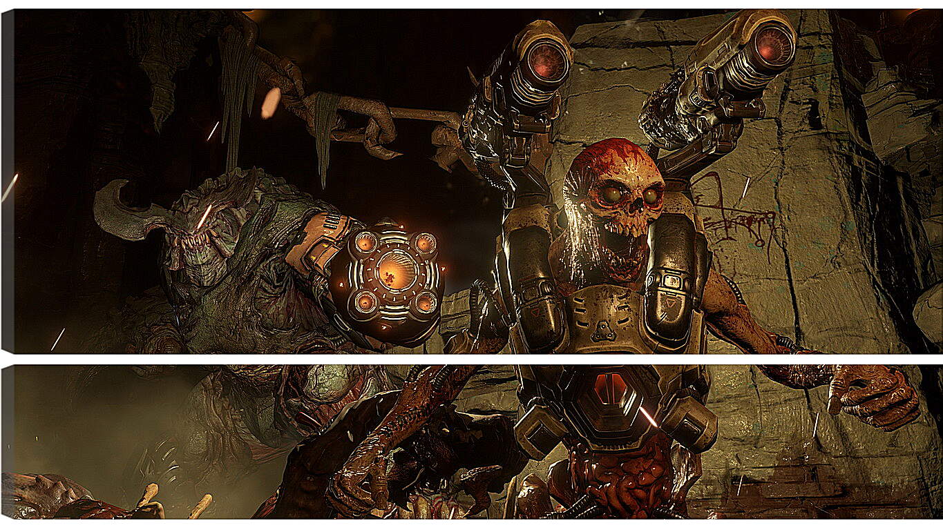 Модульная картина - doom 4, cyberdemon, characters
