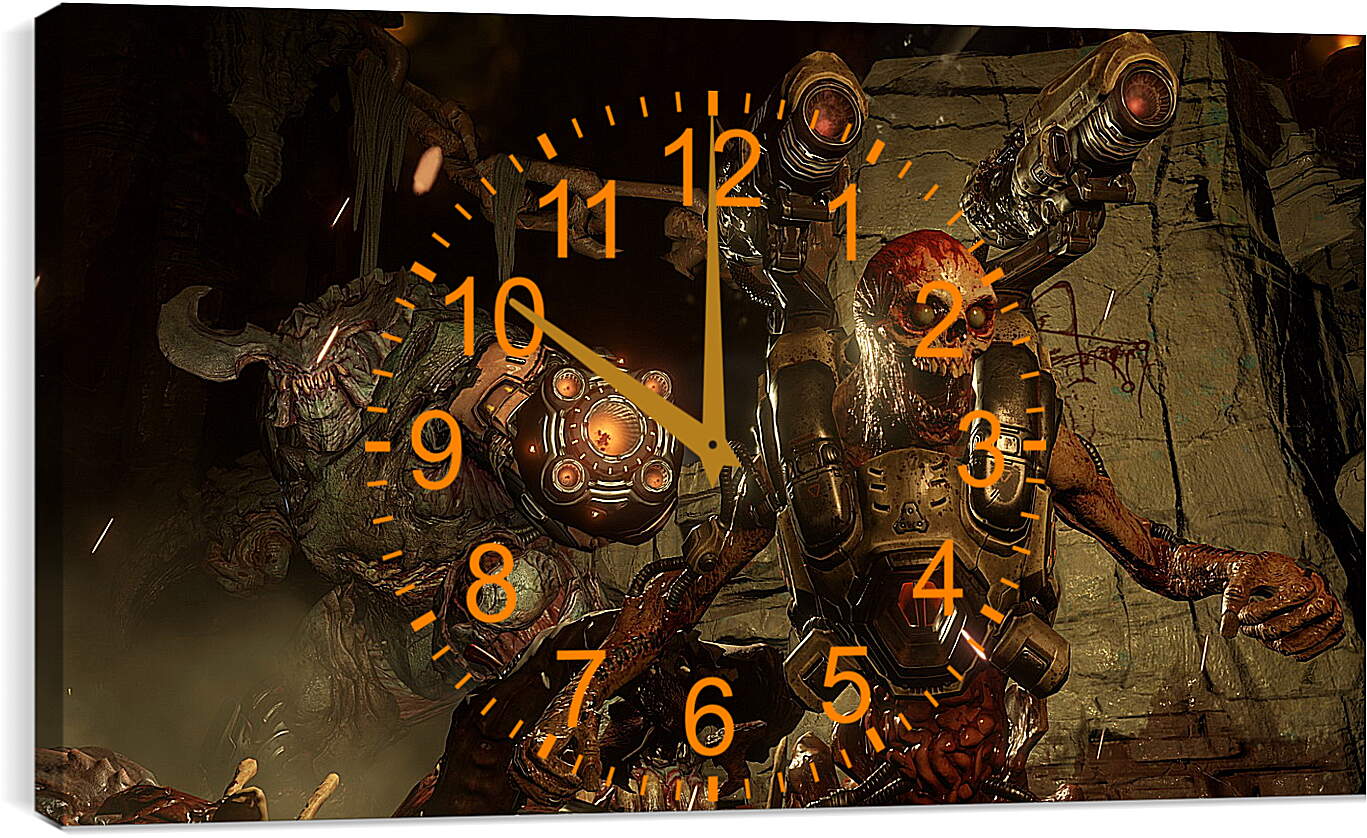 Часы картина - doom 4, cyberdemon, characters
