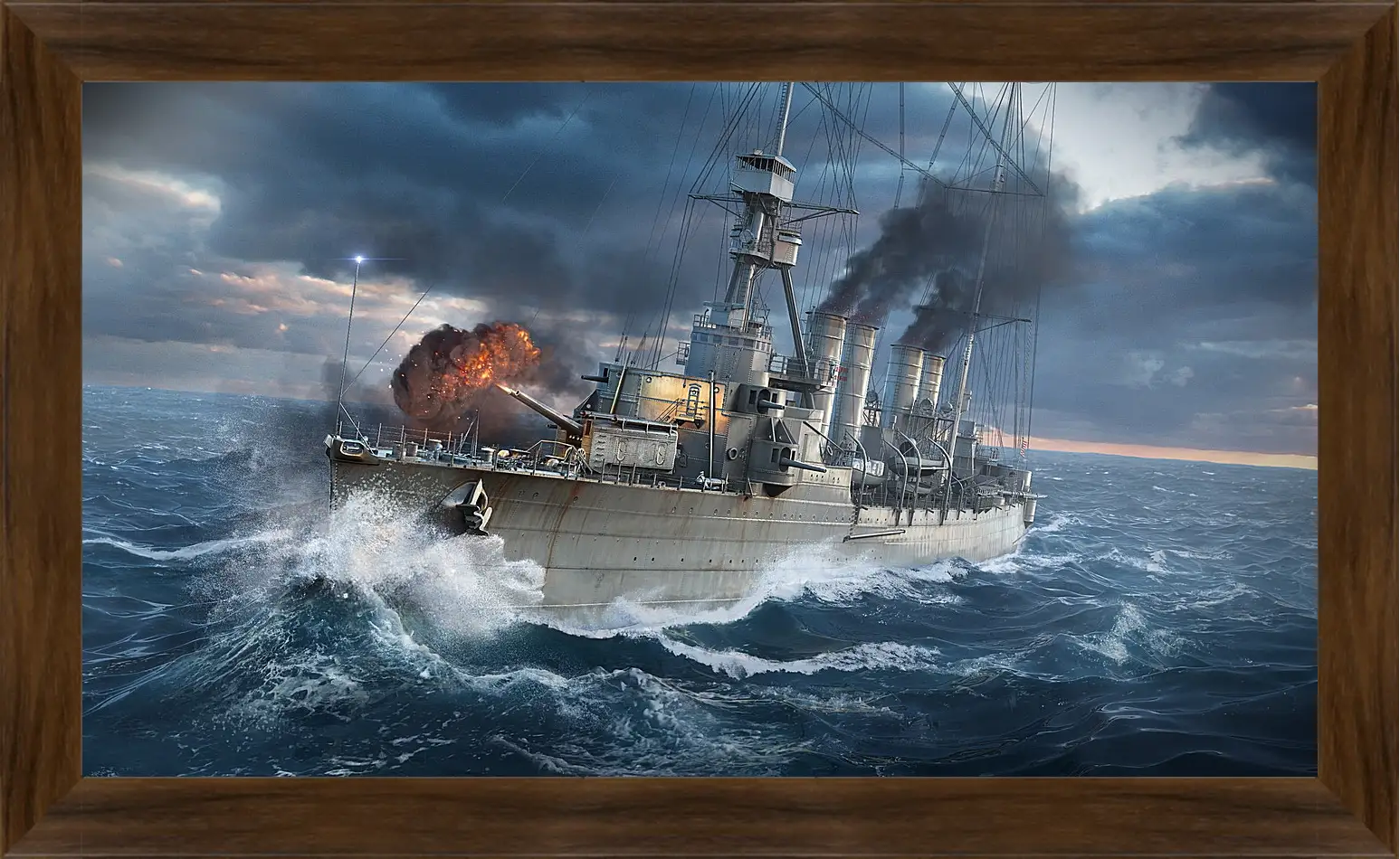 Картина в раме - world of warships, wargaming net, ship
