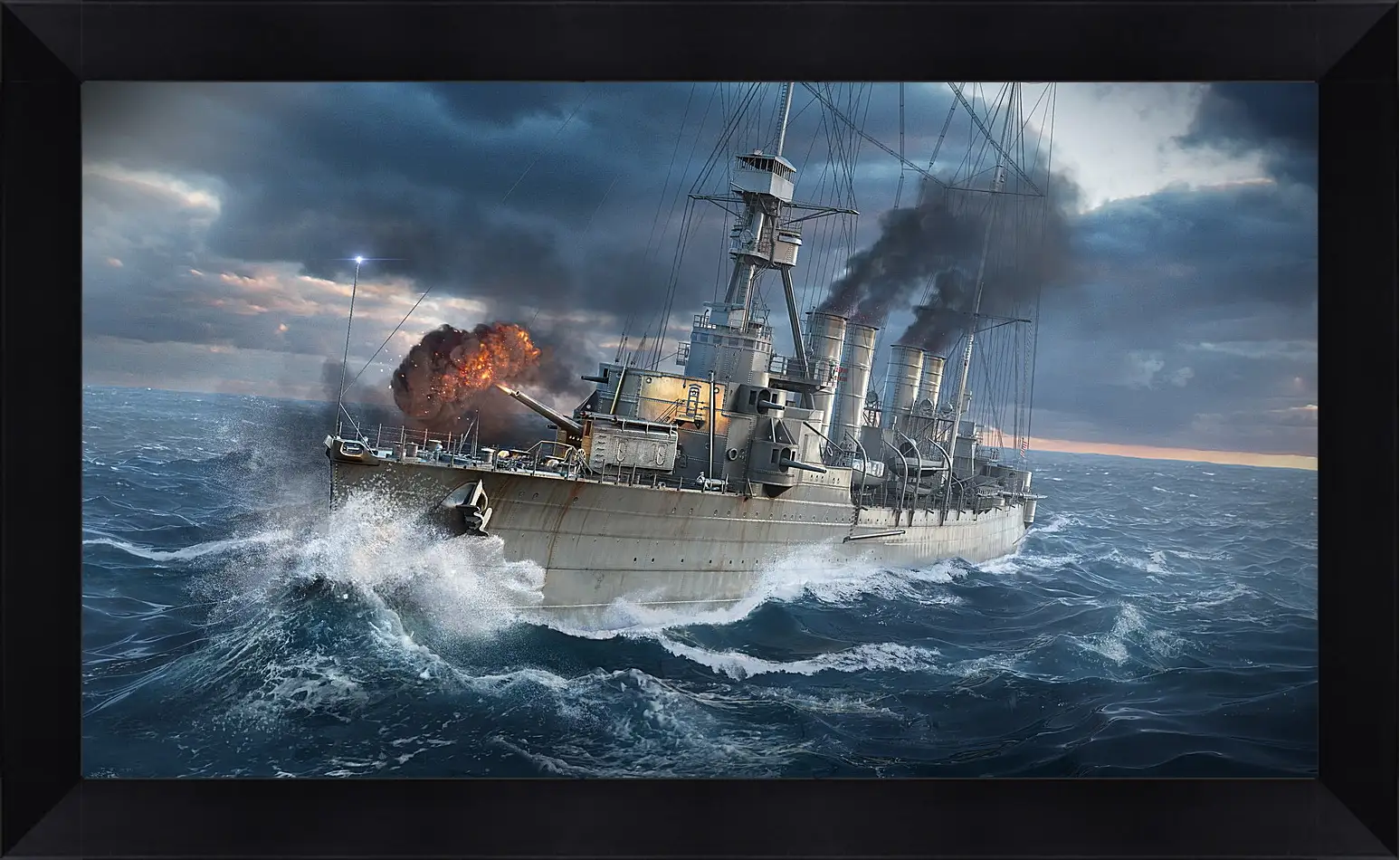 Картина в раме - world of warships, wargaming net, ship
