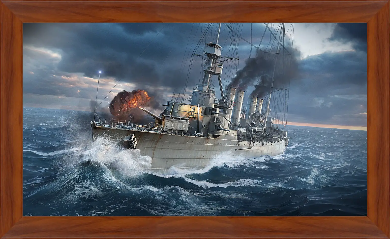 Картина в раме - world of warships, wargaming net, ship
