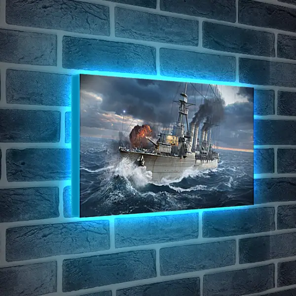 Лайтбокс световая панель - world of warships, wargaming net, ship
