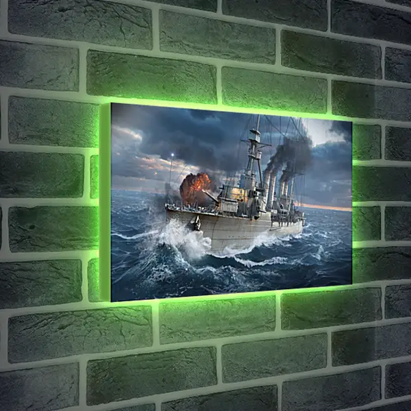 Лайтбокс световая панель - world of warships, wargaming net, ship
