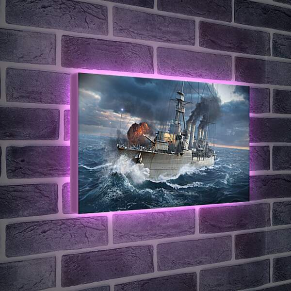 Лайтбокс световая панель - world of warships, wargaming net, ship
