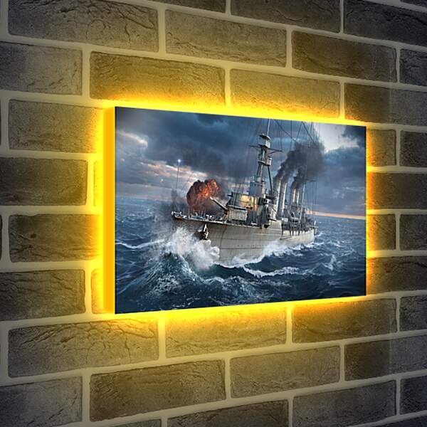 Лайтбокс световая панель - world of warships, wargaming net, ship
