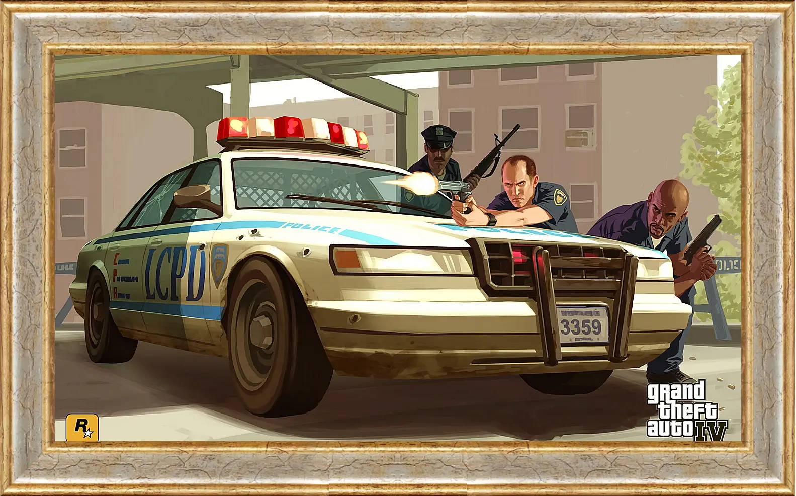 Картина в раме - lcpd, gta 4, police
