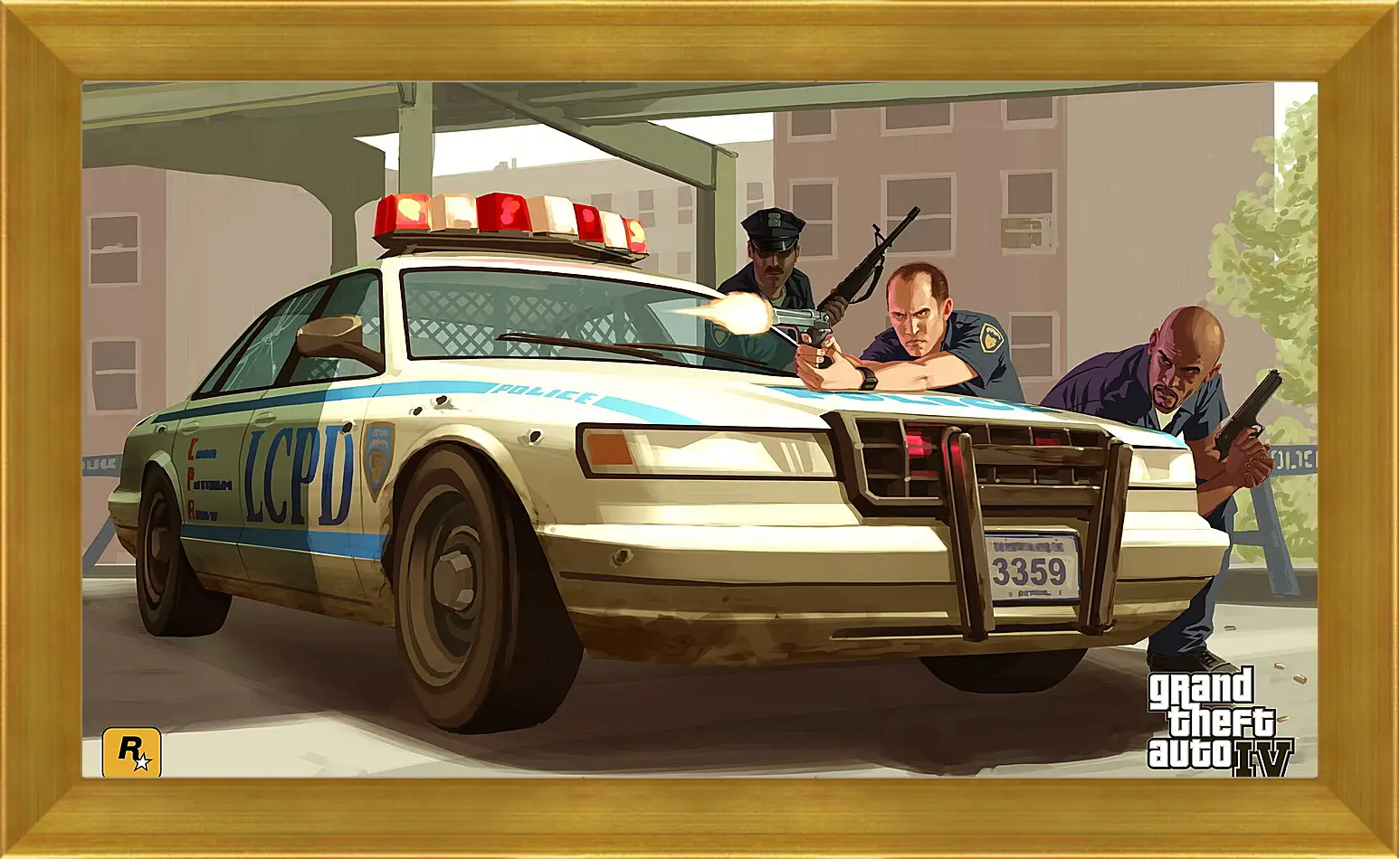 Картина в раме - lcpd, gta 4, police
